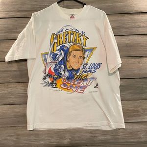 Rare vintage Wayne Gretzky Blues shirt